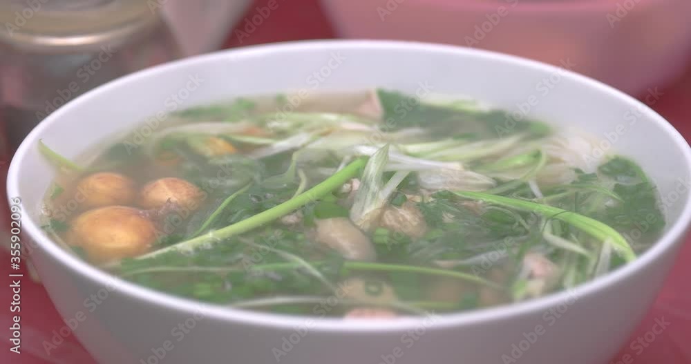 Traditional Vietnamese Pho, Vietnamese Street Food in Ha Noi, Vietnam Traditional Vietnamese Pho, Vietnamese Street Food in Ha Noi, Vietnam
