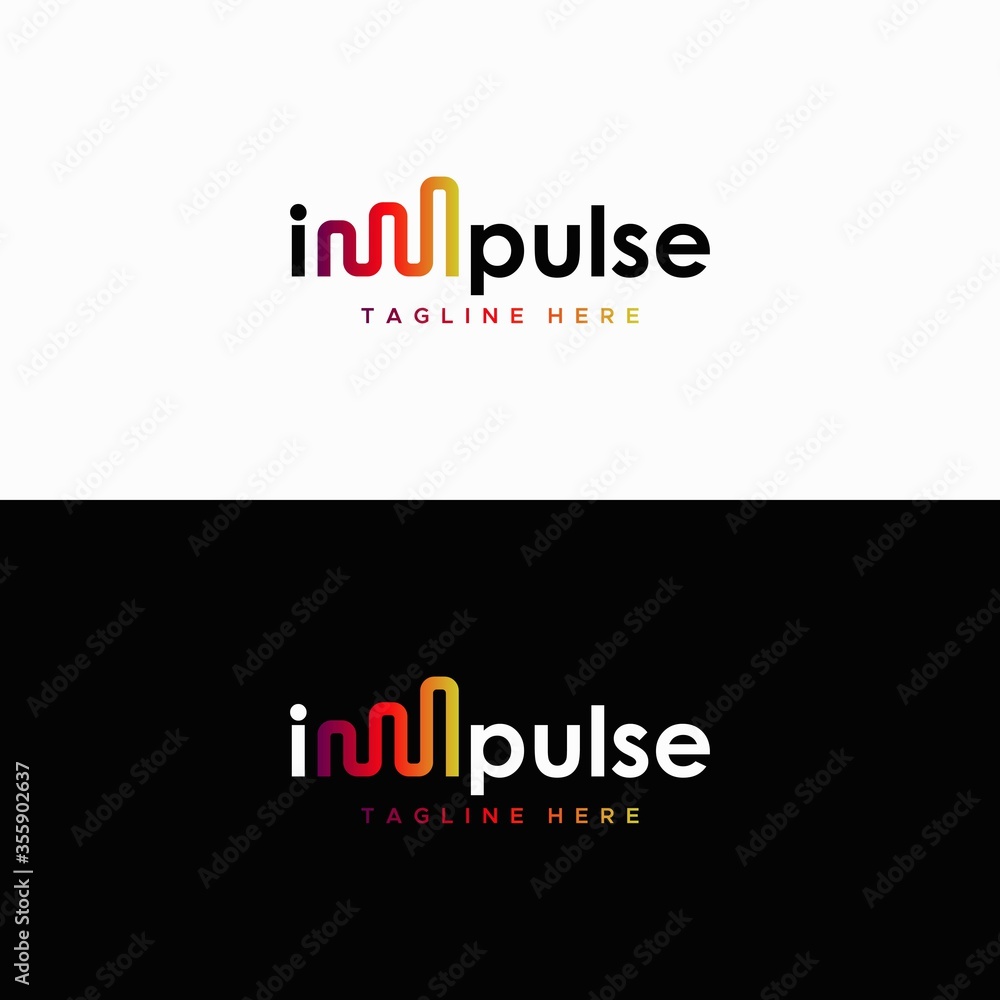 Im pulse logo design unique Im pulse logo design unique
