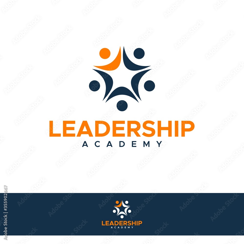 star leadership academy logo design unique Stock Vector Adobe Stock