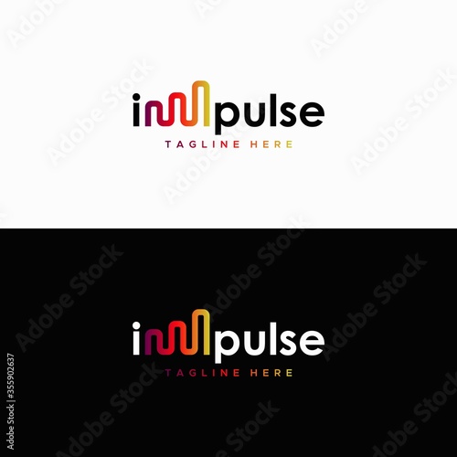 Im pulse logo design unique