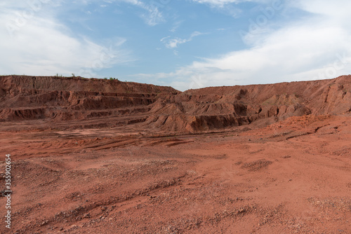 Wild Gobi Desert mud mound landscape