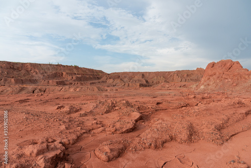 Wilderness dirt mound landscape