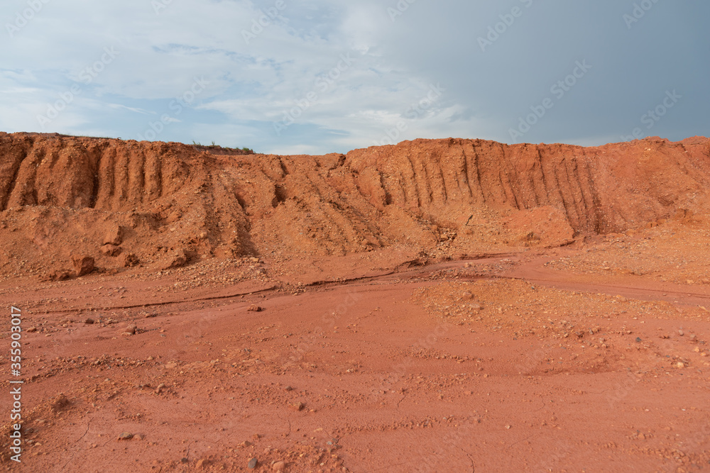 Outdoor dirt mound site landscape