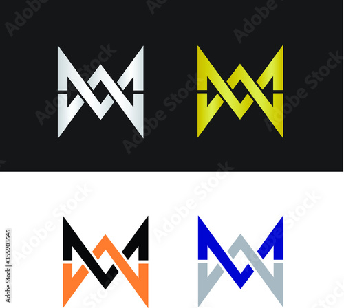 Abstract letter M logo
