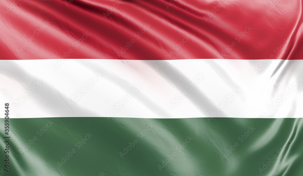 Obraz premium Banner. Realistic flag. Waving flag of the country of the European Union. 3d illustration