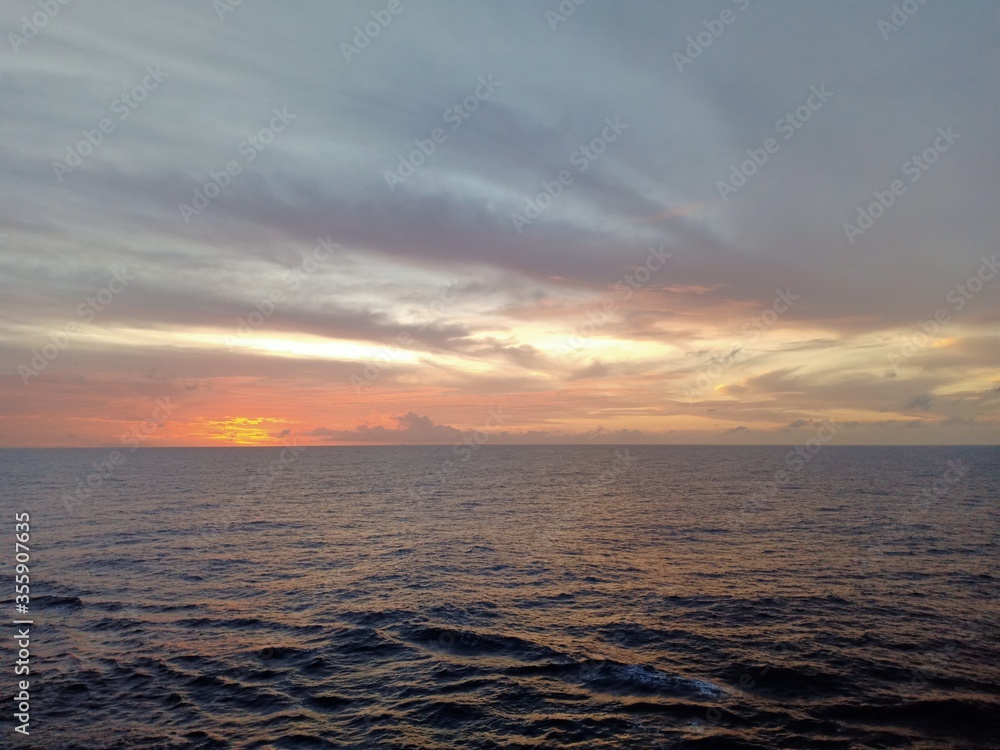 Sunset in Indian Ocean