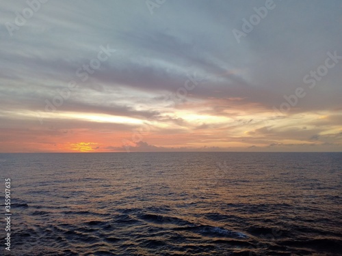 Sunset in Indian Ocean