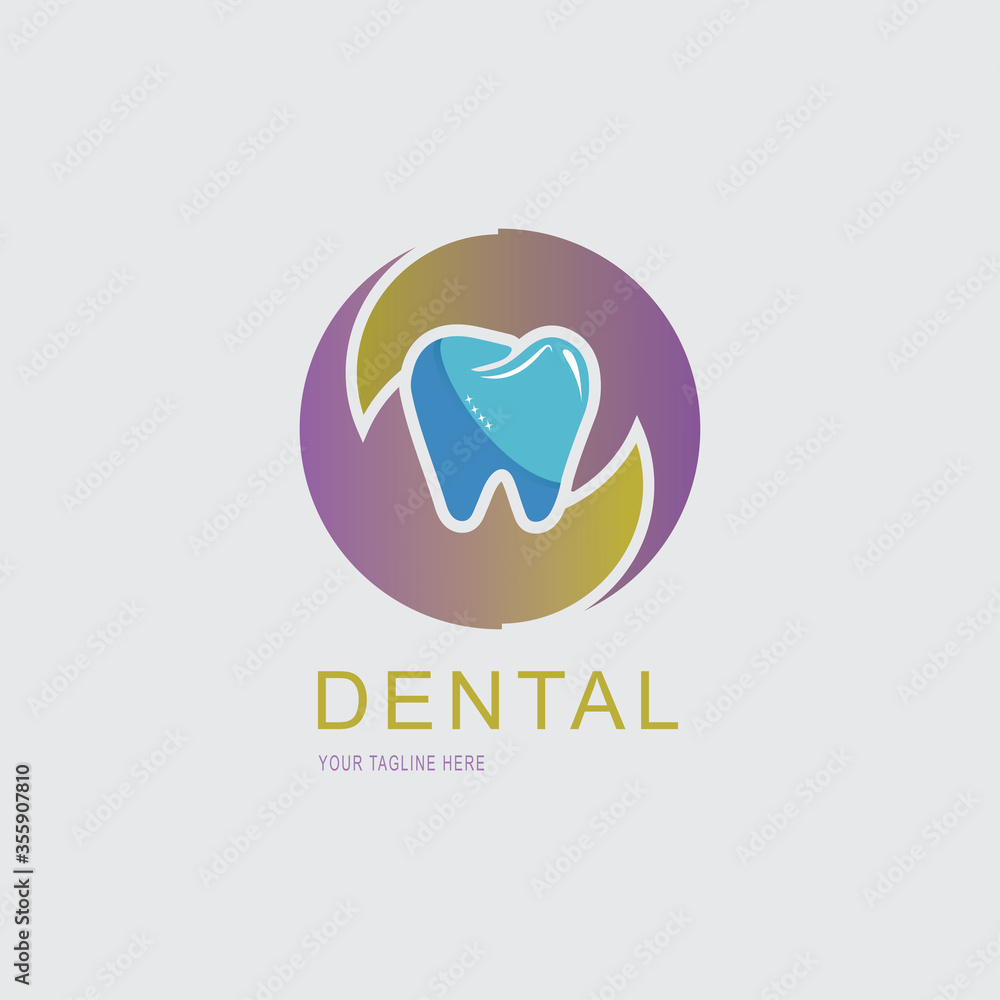 Dental Clinic Logo Tooth abstract design Dental Clinic Logo Tooth abstract design