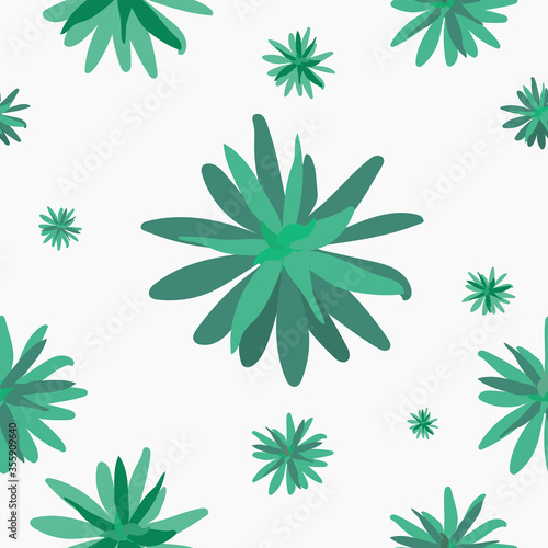 Seamless pattern on a white background. The composition consists of elements of a field plant