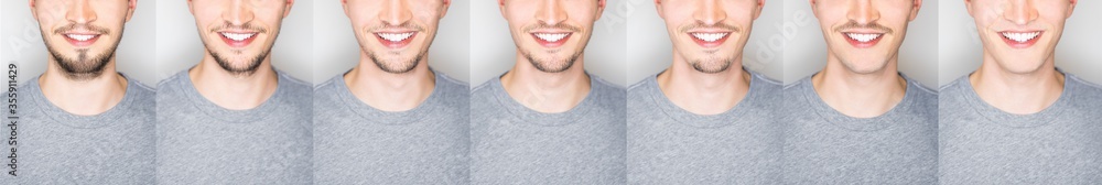 young man with different beard hairstyles and shaved styles young man with different beard hairstyles and shaved styles