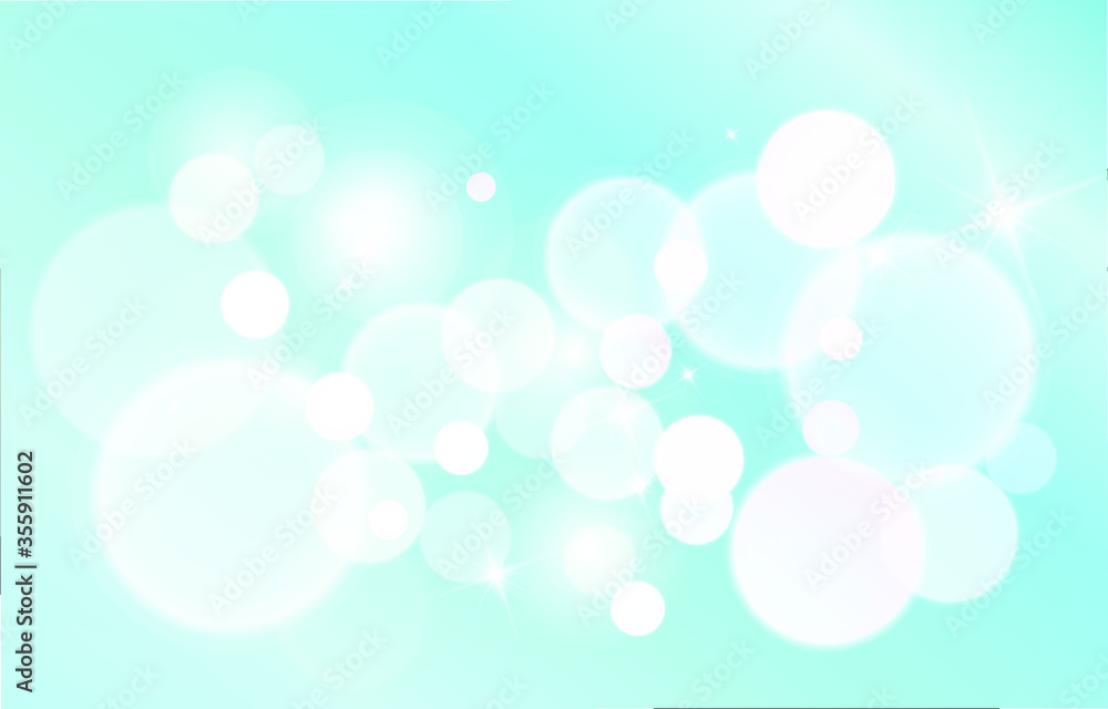 Bokeh background. Soft light effect wallpaper. Abstract background bokeh blurred. Shiny bokeh light effect. Vector illustration.