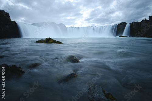 Godafoss Waterfall in Iceland Summer