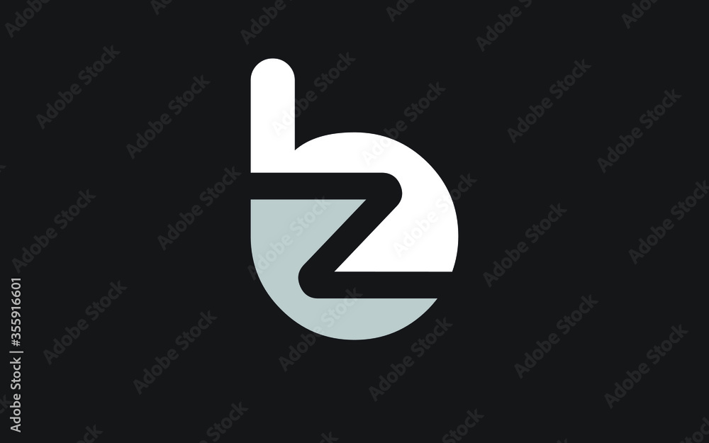 bz or zb Letter Initial Logo Design, Vector Template bz or zb Letter Initial Logo Design, Vector Template