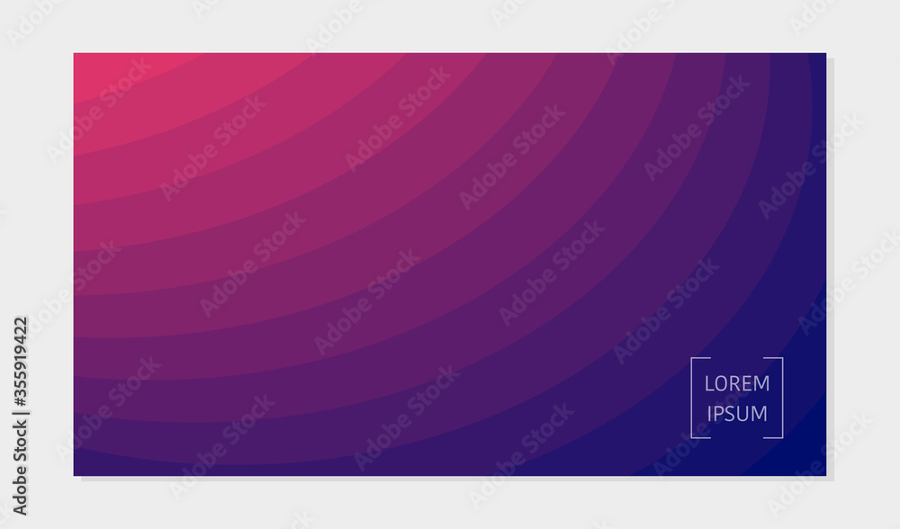 Abstract pink violet blue gradient background. Copy space for text. Editable template with geometric circle texture.