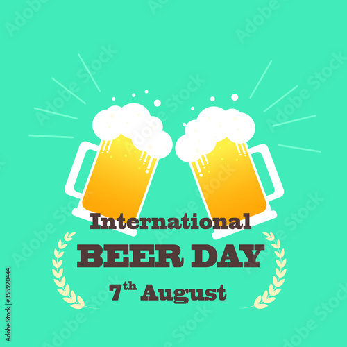 International Beer day concept , Beer Background