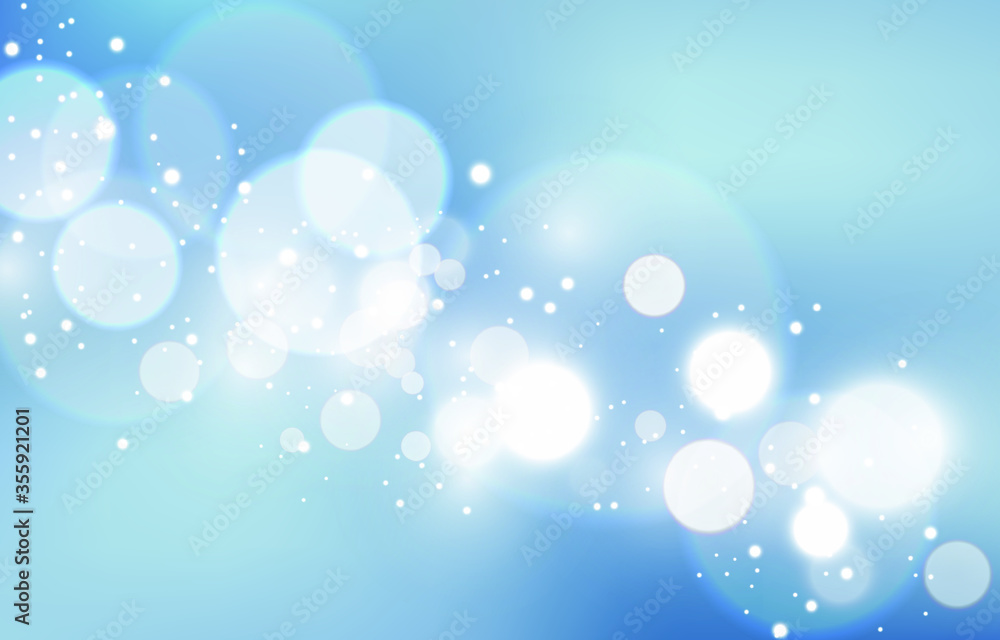 Soft blue bokeh background. Soft blur light effect wallpaper. Abstract background bokeh blurred. White shiny bokeh light effect. Vector illustration. Soft blue bokeh background. Soft blur light effect wallpaper. Abstract background bokeh blurred. White shiny bokeh light effect. Vector illustration.