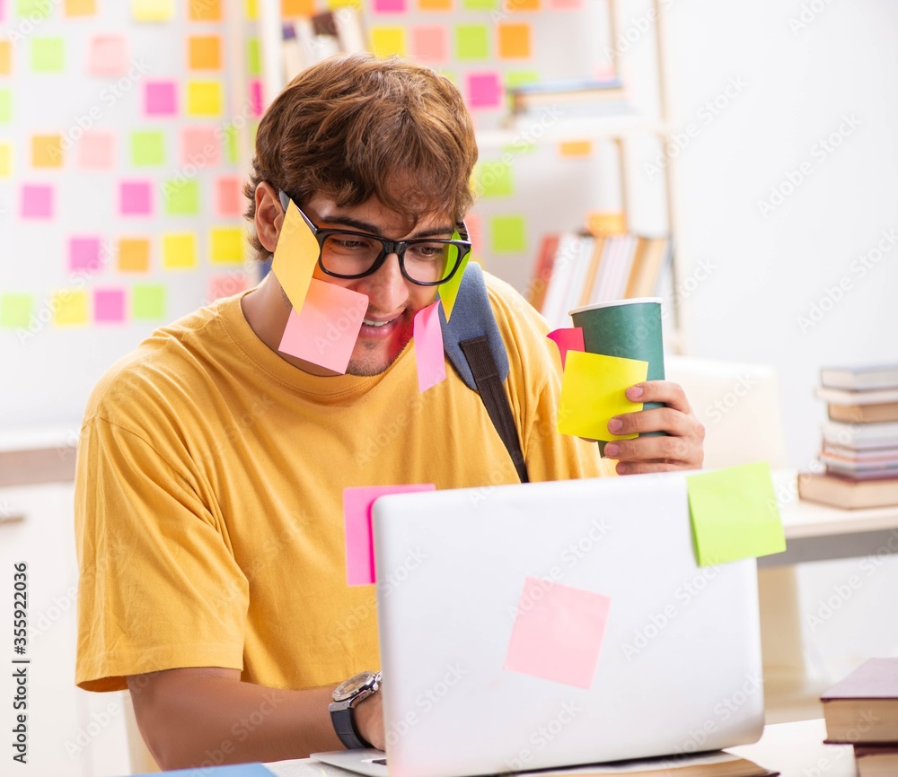 Student preparing for exams with many conflicting priorities Student preparing for exams with many conflicting priorities