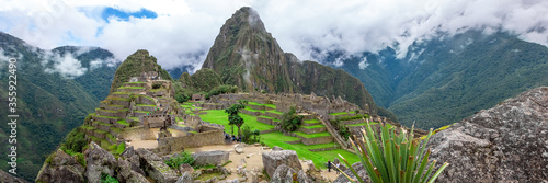 Machu Picchu, a Peruvian Historical Sanctuary and a UNESCO World Heritage Site. One of the New Seven Wonders of the World photo