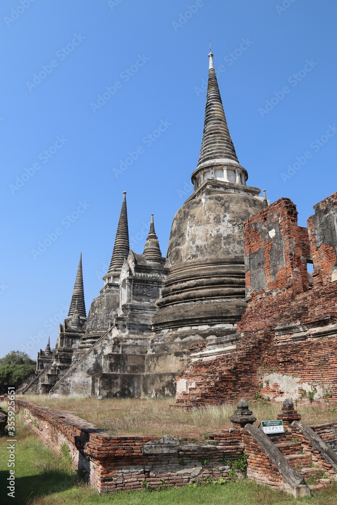 Wat Phra Si Sanphet à Ayutthaya, Thaïlande Wat Phra Si Sanphet à Ayutthaya, Thaïlande