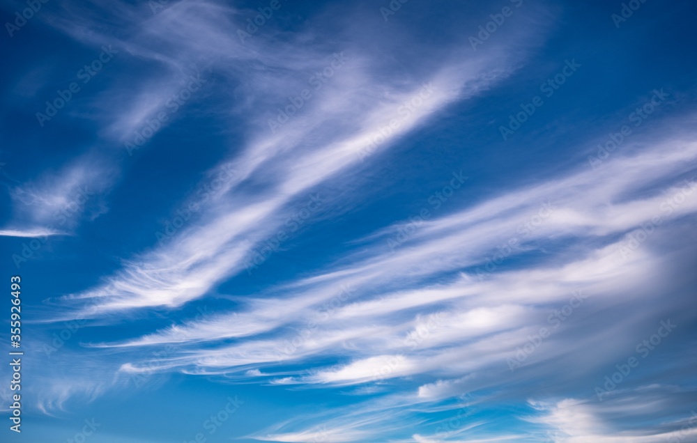 Cirrus Clouds and Blue Sky