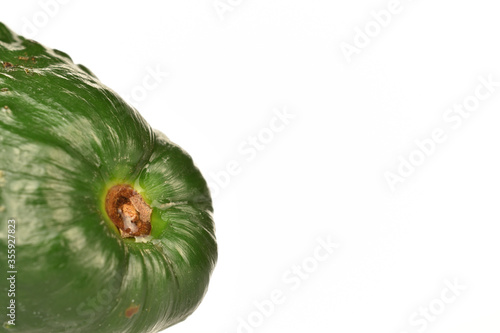 Juicy, ripe, organic avocados, close-up, on a white background.