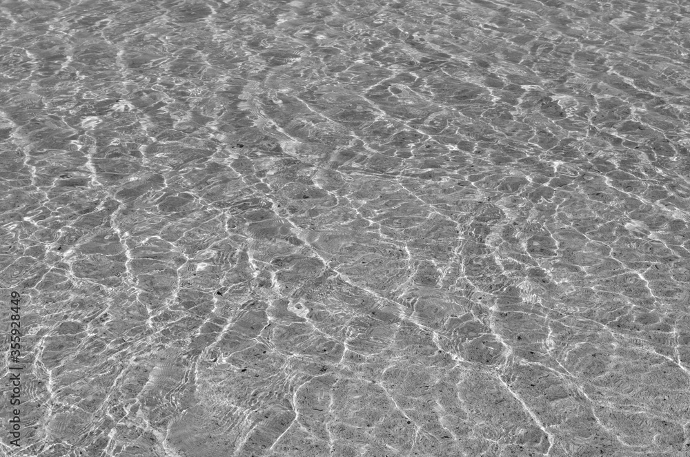 sparkling beach surface black and white