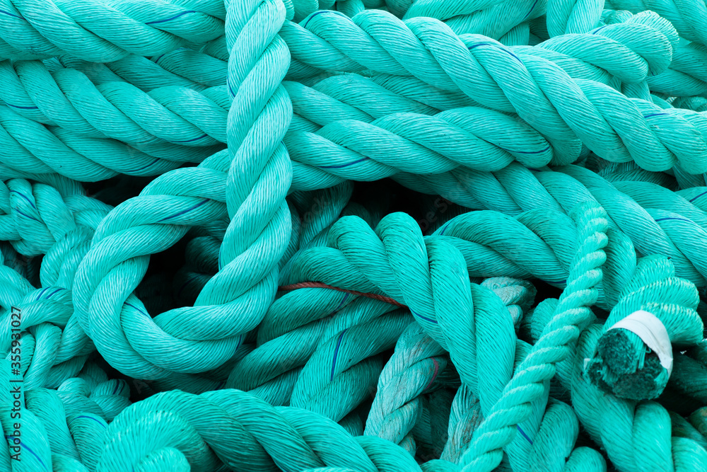 Nylon rope used for fishing gear. Nylon rope used for fishing gear.