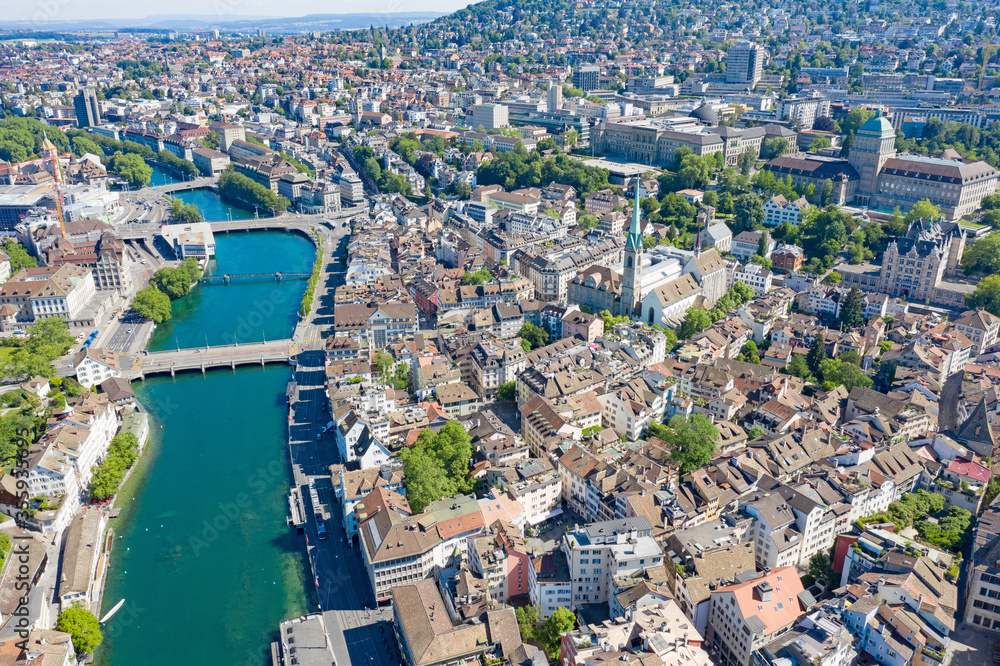 Obraz premium Zurich in summer