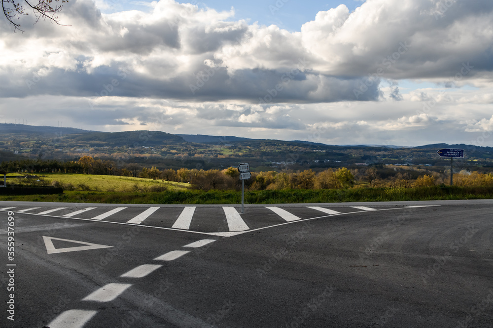 Fototapeta premium Camino de Santiago The Pilgrimage Routes to Santiago de Compostela