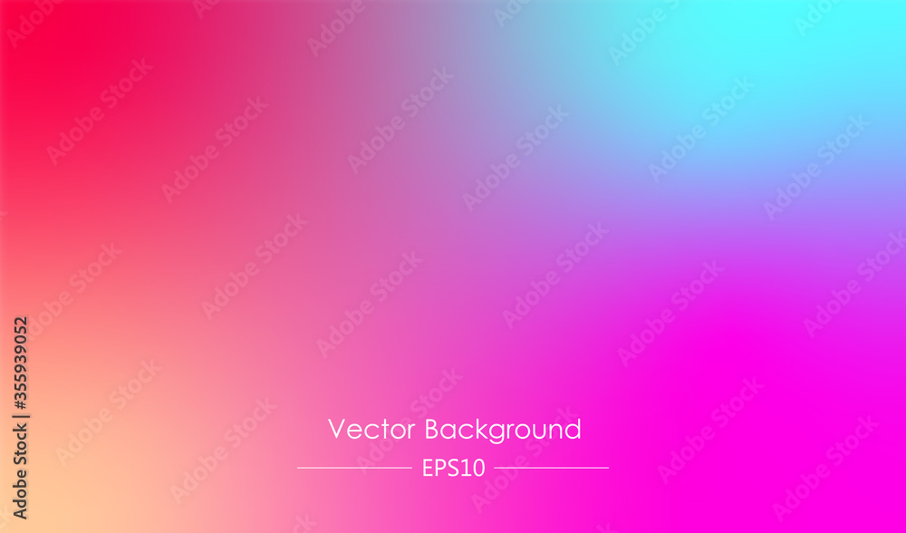 Modern screen vector design for app. Soft color abstract freeform gradients.