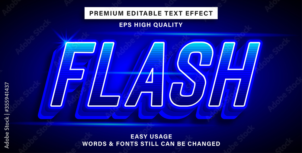 text effect flash