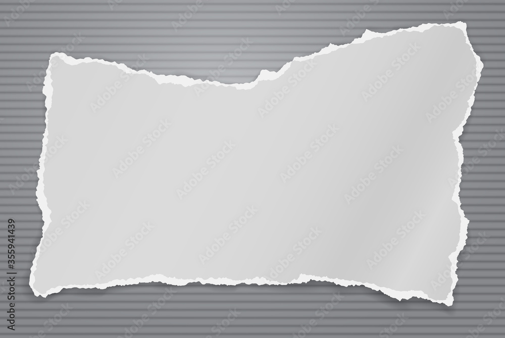 Torn of white note, notebook paper strips and pieces stuck on squared, lined background. Vector illustration Torn of white note, notebook paper strips and pieces stuck on squared, lined background. Vector illustration