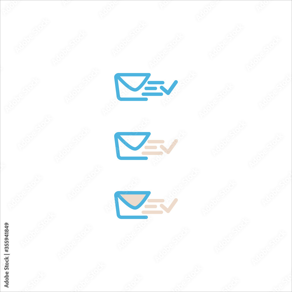 email messaging icon flat vector logo design trendy email messaging icon flat vector logo design trendy