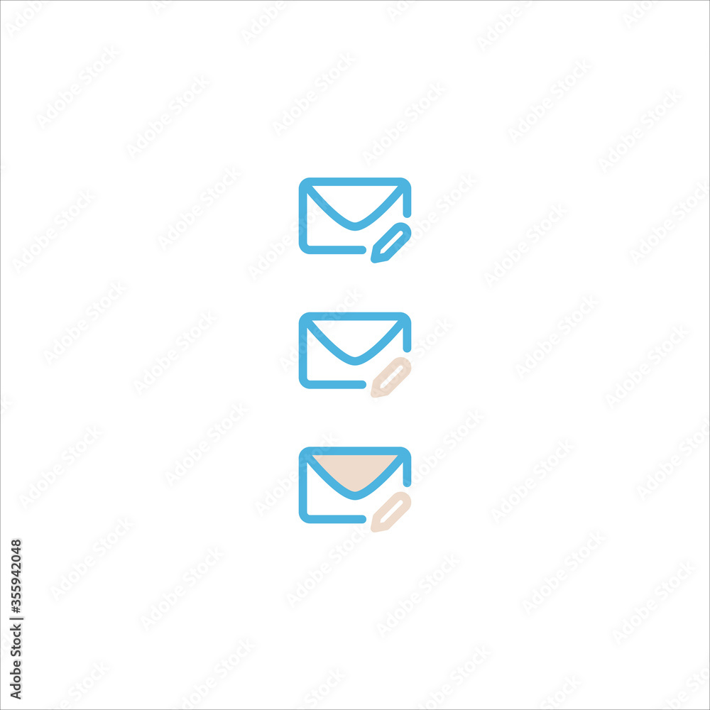 email messaging icon flat vector logo design trendy email messaging icon flat vector logo design trendy
