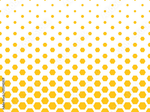 Abstract texture hexagon cell signs vector illustration background. Honeycomb bees hive cells pattern sign. Funny bee honey shapes vector icons for banner, card or wallpaper. 