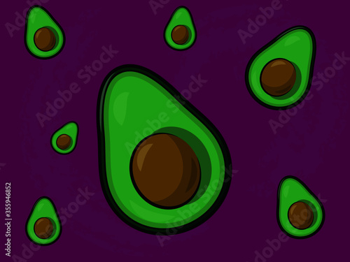 Avocado background
