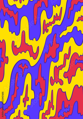 vector three color melt shape overlap background for brochure banner and publication