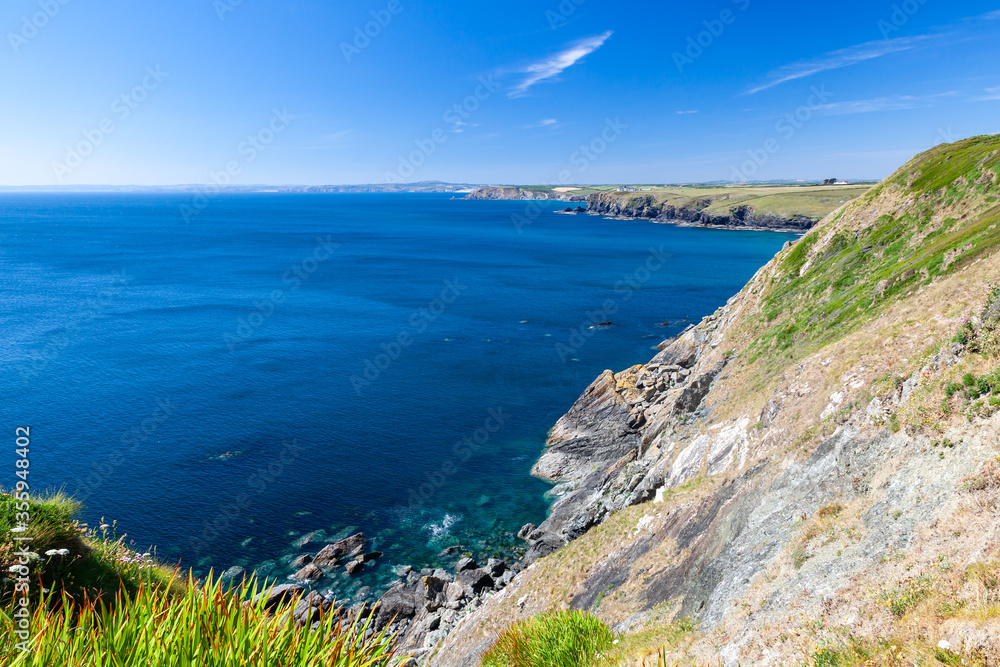 Summers day at Mullion Cove Cornwall England UK Europe