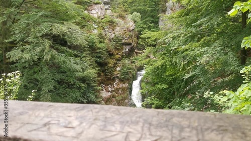 Resov Waterfalls in the forest, czech republic. photo