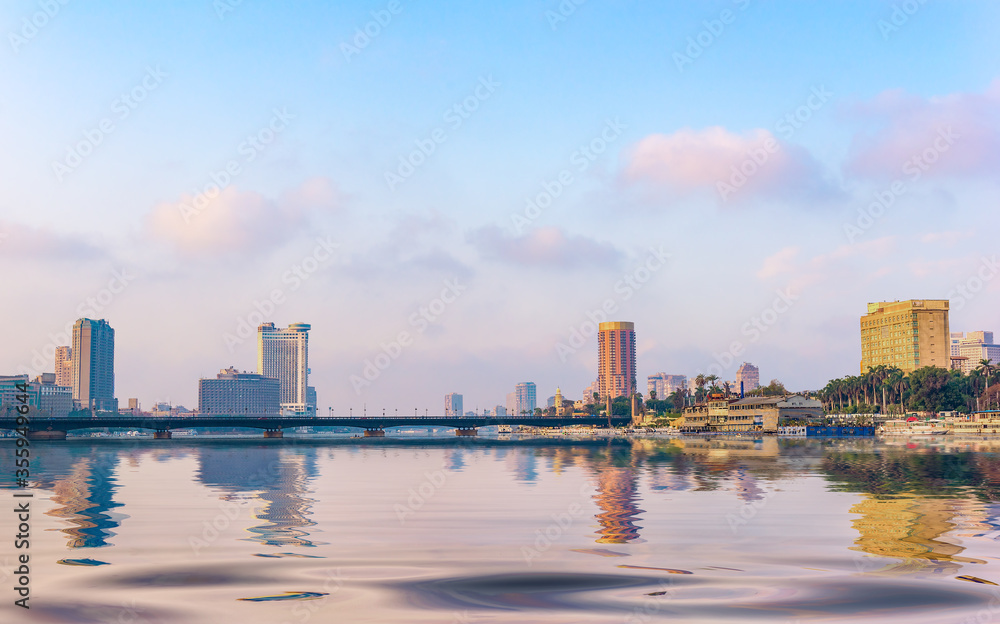Naklejka premium City on Nile
