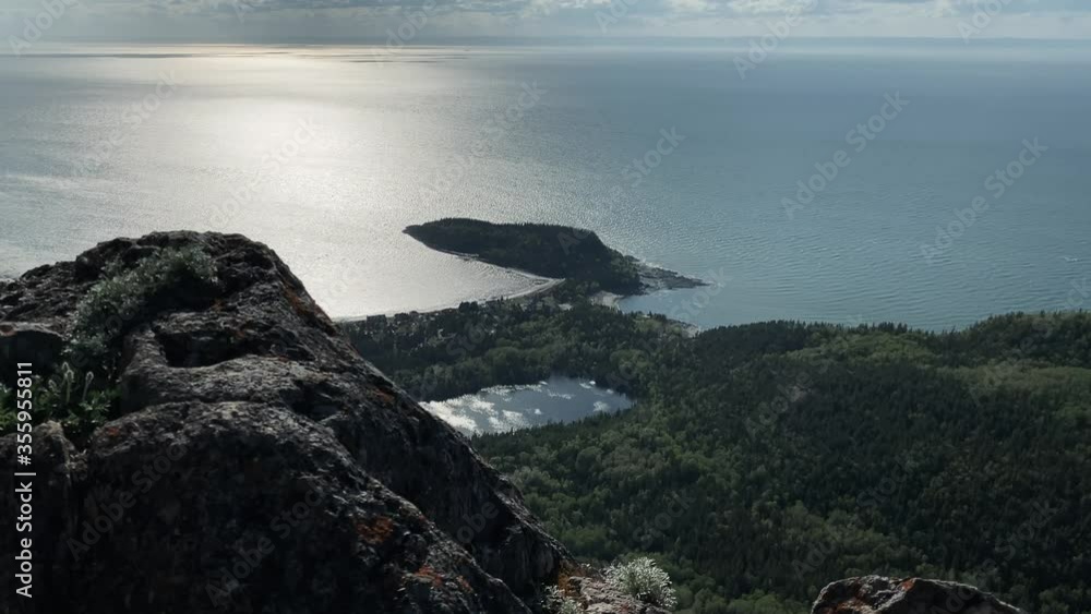 An amazing view of the landscape from the mountains of Bic National Park in Canada - wide An amazing view of the landscape from the mountains of Bic National Park in Canada - wide