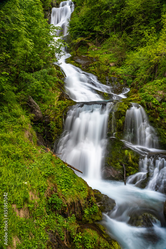 Le suggestive cascate del Saut  ammirabili in Valle Pesio  provincia di Cuneo   all interno del Parco Naturale delle Alpi Marittime