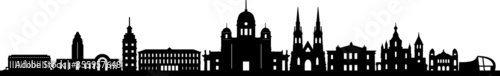 HELSINKI City FINLAND Skyline Silhouette Cityscape Vector
