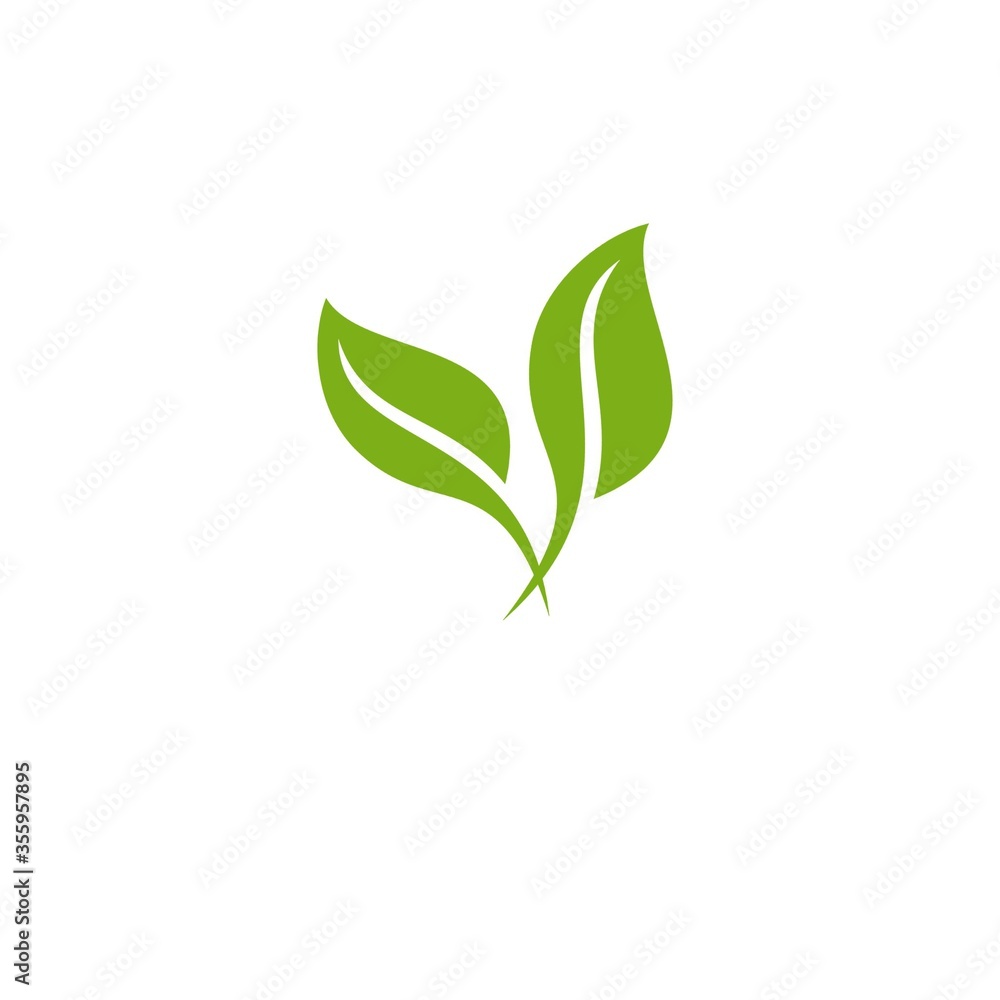 Fototapeta premium Simple agriculture plant logo design, suitable for garden, planting, nature website and design's