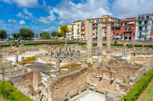 Fototapeta Naklejka Na Ścianę i Meble -  Italy, Campania , Pozzuoli, Temple of Serapide