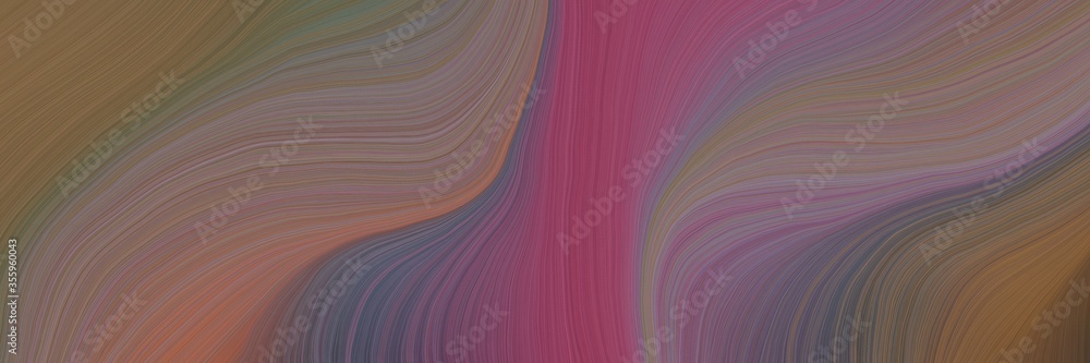 Obraz premium soft creative waves graphic with abstract waves design with pastel brown, dark moderate pink and brown color