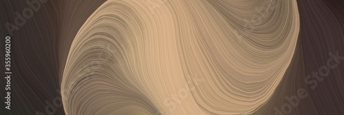 soft abstract art waves graphic with elegant curvy swirl waves background design with rosy brown, very dark blue and old mauve color