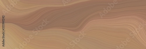 soft abstract artistic waves graphic with modern soft curvy waves background illustration with pastel brown  tan and rosy brown color