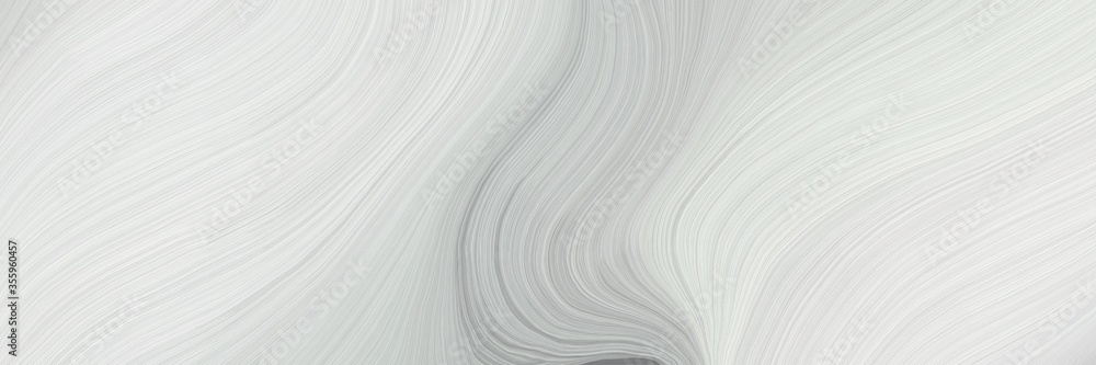 soft abstract artistic waves graphic with smooth swirl waves background design with light gray, dark gray and silver color