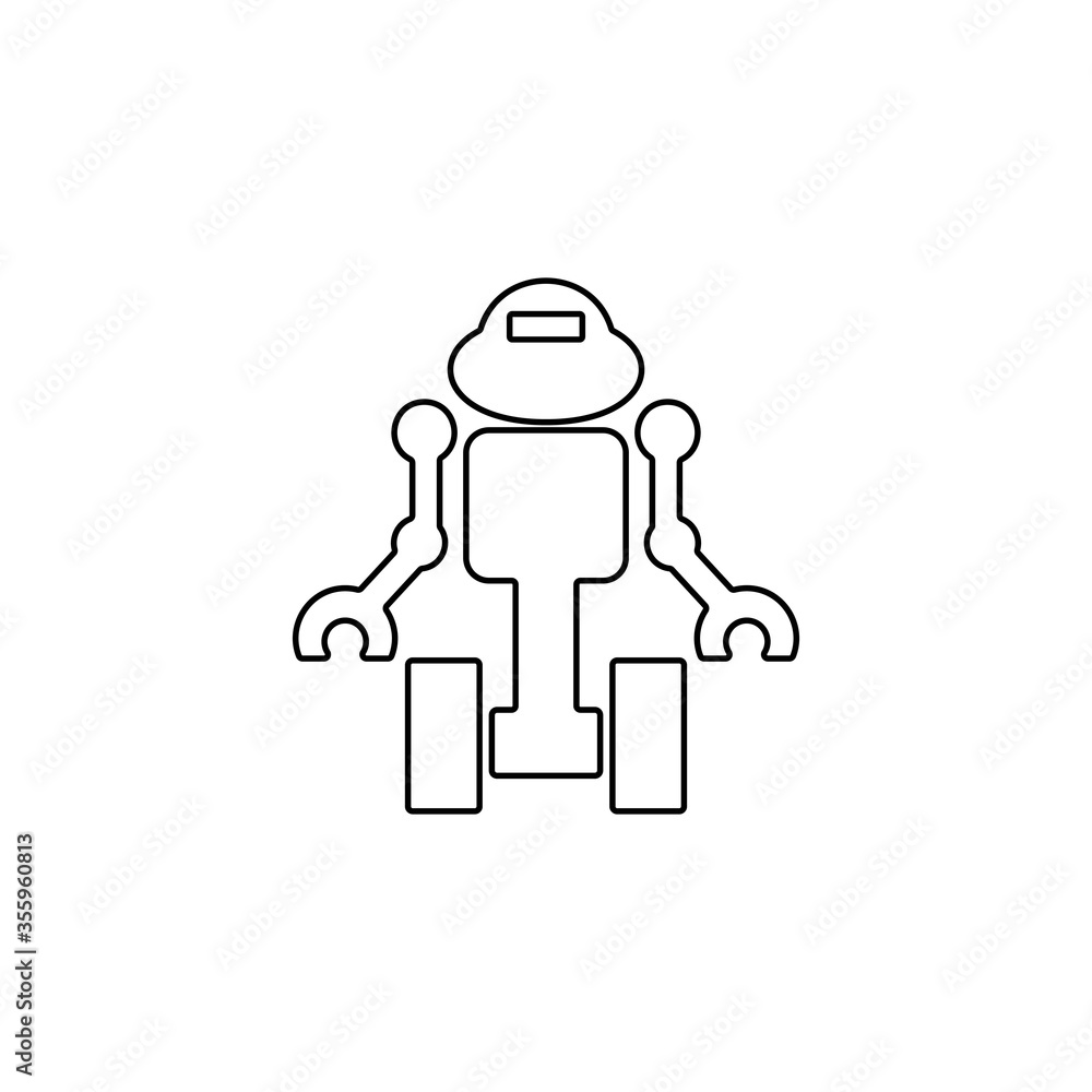 Robotics icon. Chat bot, customer service symbol for web and mobile UI design. Robotics icon. Chat bot, customer service symbol for web and mobile UI design.